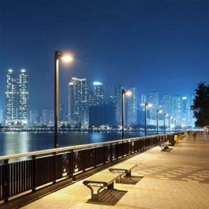 LED ηλιακό φωτιστικό δρόμου 15W Ψυχρό λευκό 6000K Μαύρο σώμα με ανιχνευτή για ιστό & τοίχο V-TAC – 8548