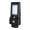 LED ηλιακό φωτιστικό δρόμου 15W Φυσικό λευκό 4000K Μαύρο σώμα με ανιχνευτή για ιστό & τοίχο V-TAC – 8549