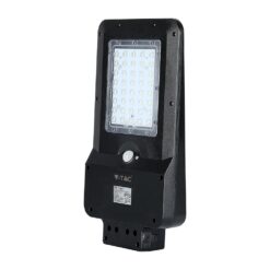 LED ηλιακό φωτιστικό δρόμου 15W Φυσικό λευκό 4000K Μαύρο σώμα με ανιχνευτή για ιστό & τοίχο V-TAC – 8549