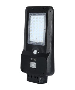 LED ηλιακό φωτιστικό δρόμου 15W Φυσικό λευκό 4000K Μαύρο σώμα με ανιχνευτή για ιστό & τοίχο V-TAC – 8549