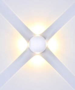 Επιτοίχιο Φωτιστικό LED Λευκό ΙP65 Αλουμίνιο V-TAC 4W 3000K Θερμό – 8551