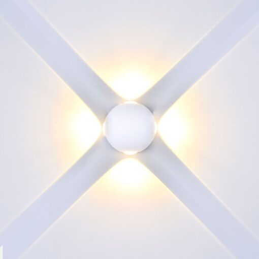 Επιτοίχιο Φωτιστικό LED Λευκό ΙP65 Αλουμίνιο V-TAC 4W 3000K Θερμό – 8551