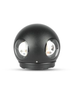 Επιτοίχιο Φωτιστικό LED Μαύρο ΙP65 Αλουμίνιο V-TAC 4W 3000K Θερμό – 218553