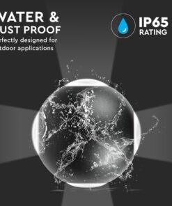 Επιτοίχιο Φωτιστικό LED Μαύρο ΙP65 Αλουμίνιο V-TAC 4W 3000K Θερμό – 218553