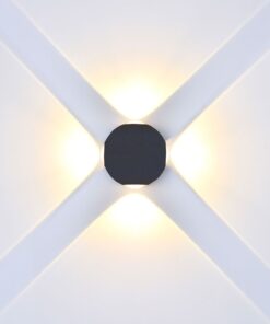 Επιτοίχιο Φωτιστικό LED Μαύρο ΙP65 Αλουμίνιο V-TAC 4W 3000K Θερμό – 218553