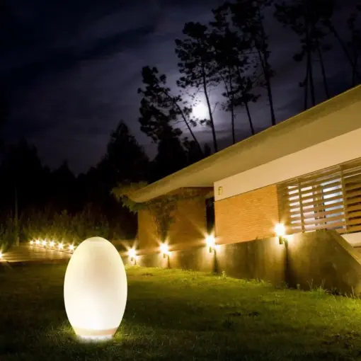 Εξωτερικό φωτιστικό LED μπαταρίας 0.2W RGB+WW αβγό ηλιακό V-TAC – 8557