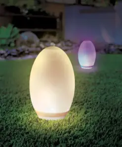 Εξωτερικό φωτιστικό LED μπαταρίας 0.2W RGB+WW αβγό ηλιακό V-TAC – 8557