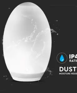 Εξωτερικό φωτιστικό LED μπαταρίας 0.2W RGB+WW αβγό ηλιακό V-TAC – 8557