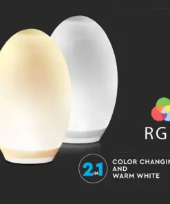 Εξωτερικό φωτιστικό LED μπαταρίας 0.2W RGB+WW αβγό ηλιακό V-TAC – 8557