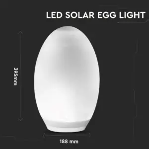 Εξωτερικό φωτιστικό LED μπαταρίας 0.2W RGB+WW αβγό ηλιακό V-TAC – 8557