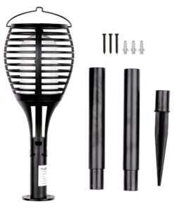 Ηλιακό επίτοιχο/επιδαπέδιο/κρεμαστό φωτιστικό πυρσός LED 0.45W V-TAC μπαταρίας θερμό λευκό 2200K – 8558