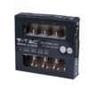 Γιρλάντα Κήπου Led Ηλιακή 10 Λάμπες IP44 3000K Μαύρου Χρώματος V-TAC – 8559