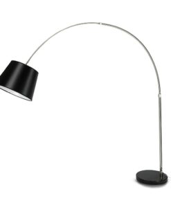 Επιδαπέδιο Φωτιστικό V-TAC Μεταλλικό Μαύρο και Μάρμαρο με Ντουί E27 – 8564