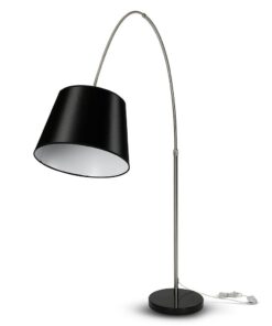 Επιδαπέδιο Φωτιστικό V-TAC Μεταλλικό Μαύρο και Μάρμαρο με Ντουί E27 – 8564