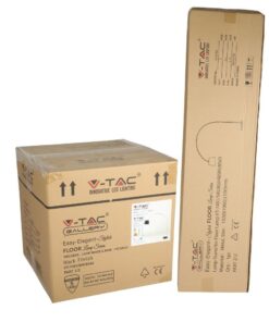 Επιδαπέδιο Φωτιστικό V-TAC Μεταλλικό Μαύρο και Μάρμαρο με Ντουί E27 – 8564