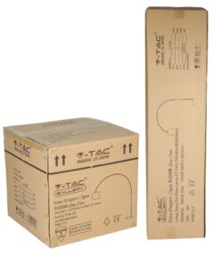 Επιδαπέδιο Φωτιστικό V-TAC Μεταλλικό Λευκό και Μάρμαρο με Ντουί E27 – 8565