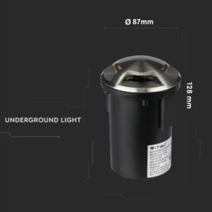 Φωτιστικό 1xMR16 Χωνευτό 3 Δεσμών Αδιάβροχο IP67 Inox V-TAC – 8566