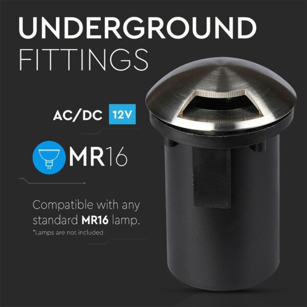 Φωτιστικό 1xMR16 Χωνευτό 1 Δέσμης Αδιάβροχο IP67 Inox V-TAC – 8567