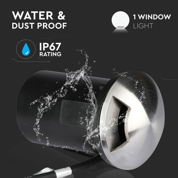 Φωτιστικό 1xMR16 Χωνευτό 1 Δέσμης Αδιάβροχο IP67 Inox V-TAC – 8567
