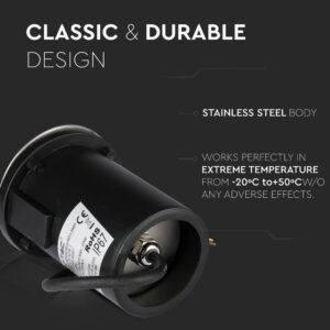 Φωτιστικό 1xMR16 Χωνευτό 1 Δέσμης Αδιάβροχο IP67 Inox V-TAC – 8567