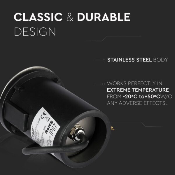 Φωτιστικό 1xMR16 Χωνευτό 1 Δέσμης Αδιάβροχο IP67 Inox V-TAC – 8567