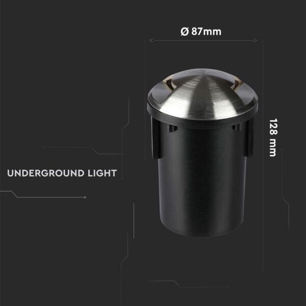 Φωτιστικό 1xMR16 Χωνευτό 2 Δεσμών Αδιάβροχο IP67 Inox V-TAC – 8568
