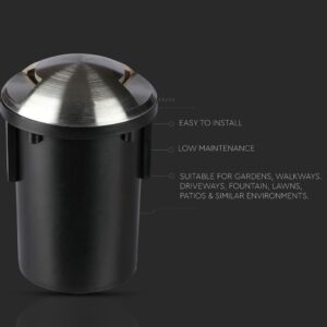 Φωτιστικό 1xMR16 Χωνευτό 2 Δεσμών Αδιάβροχο IP67 Inox V-TAC – 8568