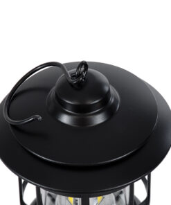 GloboStar® 85692 Αυτόνομο Επαναφορτιζόμενο Φανάρι Camping LED 5W USB 2.0 με Επαναφορτιζόμενη Μπαταρία 1 x 18650 2000mAh Li-ion – IP20 – Dimmable – Μαύρο με Διάφανο Γυαλί – Θερμό Λευκό 3000K Φ12 x Υ17cm