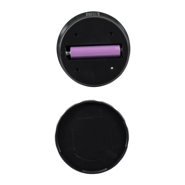 GloboStar® 85692 Αυτόνομο Επαναφορτιζόμενο Φανάρι Camping LED 5W USB 2.0 με Επαναφορτιζόμενη Μπαταρία 1 x 18650 2000mAh Li-ion – IP20 – Dimmable – Μαύρο με Διάφανο Γυαλί – Θερμό Λευκό 3000K Φ12 x Υ17cm