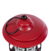 GloboStar® 85694 Αυτόνομο Επαναφορτιζόμενο Φανάρι Camping LED 5W USB 2.0 με Επαναφορτιζόμενη Μπαταρία 1 x 18650 2000mAh Li-ion – IP20 – Dimmable – Κόκκινο με Διάφανο Γυαλί – Θερμό Λευκό 3000K Φ12 x Υ17cm
