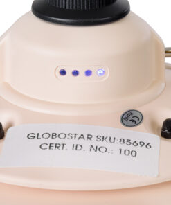 GloboStar® 85696 Αυτόνομο Φανάρι Camping LED 4W USB 2.0 με Επαναφορτιζόμενη Μπαταρία 1 x 18650 2000mAh Li-ion Power Bank IP20 Dimmable Ροζ με Διάφανο Γυαλί CCT Εναλλαγή Φωτισμού μέσω On/Off All In One Ψυχρό 6000K+Φυσικό 4500K+Θερμό 2700K Φ13.5 x Υ17.5cm