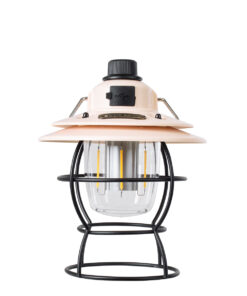 GloboStar® 85696 Αυτόνομο Φανάρι Camping LED 4W USB 2.0 με Επαναφορτιζόμενη Μπαταρία 1 x 18650 2000mAh Li-ion Power Bank IP20 Dimmable Ροζ με Διάφανο Γυαλί CCT Εναλλαγή Φωτισμού μέσω On/Off All In One Ψυχρό 6000K+Φυσικό 4500K+Θερμό 2700K Φ13.5 x Υ17.5cm