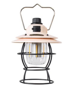 GloboStar® 85696 Αυτόνομο Φανάρι Camping LED 4W USB 2.0 με Επαναφορτιζόμενη Μπαταρία 1 x 18650 2000mAh Li-ion Power Bank IP20 Dimmable Ροζ με Διάφανο Γυαλί CCT Εναλλαγή Φωτισμού μέσω On/Off All In One Ψυχρό 6000K+Φυσικό 4500K+Θερμό 2700K Φ13.5 x Υ17.5cm