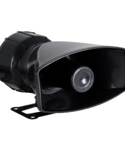 GloboStar® 85698 Τηλεβόας – Ντουντούκα – Σειρήνα – Κόρνα Αυτοκινήτου με 5 Προγράμματα Ήχητικών Εφέ Αστυνομίας – Πυροσβεστικής – Security με Μικρόφωνο – 100W 300db DC 12V Αδιάβροχο IP65