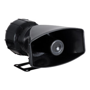 GloboStar® 85698 Τηλεβόας – Ντουντούκα – Σειρήνα – Κόρνα Αυτοκινήτου με 5 Προγράμματα Ήχητικών Εφέ Αστυνομίας – Πυροσβεστικής – Security με Μικρόφωνο – 100W 300db DC 12V Αδιάβροχο IP65