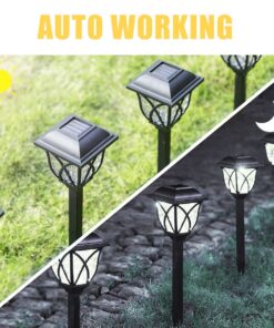 GloboStar® 85703 ΣΕΤ 6 Τεμαχίων Αυτόνομα Ηλιακά Φωτιστικά LED SMD 1W 100lm με Ενσωματωμένη Μπαταρία 600mAh – Φωτοβολταϊκό Πάνελ με Αισθητήρα Ημέρας-Νύχτας Αδιάβροχο IP65 Φανάρι Κήπου Τετράγωνο Λευκό Λευκό 6000K