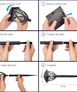 GloboStar® 85703 ΣΕΤ 6 Τεμαχίων Αυτόνομα Ηλιακά Φωτιστικά LED SMD 1W 100lm με Ενσωματωμένη Μπαταρία 600mAh – Φωτοβολταϊκό Πάνελ με Αισθητήρα Ημέρας-Νύχτας Αδιάβροχο IP65 Φανάρι Κήπου Τετράγωνο Λευκό Λευκό 6000K