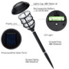 GloboStar® 85704 ΣΕΤ 6 Τεμαχίων Αυτόνομα Ηλιακά Φωτιστικά LED SMD 1W 100lm με Ενσωματωμένη Μπαταρία 250mAh – Φωτοβολταϊκό Πάνελ με Αισθητήρα Ημέρας-Νύχτας Αδιάβροχο IP65 Φανάρι Κήπου Στρογγυλό Θερμό Λευκό 3000K