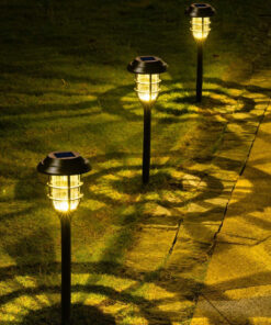 GloboStar® 85704 ΣΕΤ 6 Τεμαχίων Αυτόνομα Ηλιακά Φωτιστικά LED SMD 1W 100lm με Ενσωματωμένη Μπαταρία 250mAh – Φωτοβολταϊκό Πάνελ με Αισθητήρα Ημέρας-Νύχτας Αδιάβροχο IP65 Φανάρι Κήπου Στρογγυλό Θερμό Λευκό 3000K