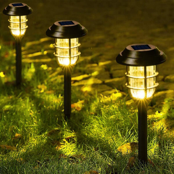 GloboStar® 85704 ΣΕΤ 6 Τεμαχίων Αυτόνομα Ηλιακά Φωτιστικά LED SMD 1W 100lm με Ενσωματωμένη Μπαταρία 250mAh – Φωτοβολταϊκό Πάνελ με Αισθητήρα Ημέρας-Νύχτας Αδιάβροχο IP65 Φανάρι Κήπου Στρογγυλό Θερμό Λευκό 3000K