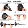GloboStar® 85704 ΣΕΤ 6 Τεμαχίων Αυτόνομα Ηλιακά Φωτιστικά LED SMD 1W 100lm με Ενσωματωμένη Μπαταρία 250mAh – Φωτοβολταϊκό Πάνελ με Αισθητήρα Ημέρας-Νύχτας Αδιάβροχο IP65 Φανάρι Κήπου Στρογγυλό Θερμό Λευκό 3000K