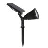 GloboStar® 85709 Μαύρο Προβολάκι Σποτ Κήπου Πλαστικό Καρφωτό LED HIGH POWER 8W 800lm με Ενσωματωμένη Μπαταρία 2200mAh – Φωτοβολταϊκό Πάνελ με Αισθητήρα Ημέρας-Νύχτας Αδιάβροχo IP67 Θερμό Λευκό 3000K