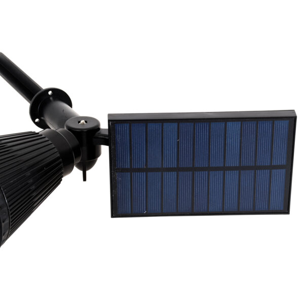 GloboStar® 85709 Μαύρο Προβολάκι Σποτ Κήπου Πλαστικό Καρφωτό LED HIGH POWER 8W 800lm με Ενσωματωμένη Μπαταρία 2200mAh – Φωτοβολταϊκό Πάνελ με Αισθητήρα Ημέρας-Νύχτας Αδιάβροχo IP67 Θερμό Λευκό 3000K