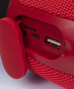 Φορητό Ασύρματο Ηχείο- Φωτιστικό Γραφείου Bluetooth με Μπαταρία και RGB LED Φωτισμό 6W V-TAC Κόκκινο – 8571