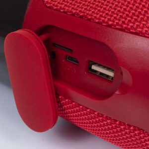 Φορητό Ασύρματο Ηχείο- Φωτιστικό Γραφείου Bluetooth με Μπαταρία και RGB LED Φωτισμό 6W V-TAC Κόκκινο – 8571