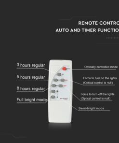 LED Προβολέας με Φ/Β Πανελ 16W Μαύρος V-TAC IP65 10000mAh DC 3.2V 120° 1050lm Φυσικό Λευκό 4000K – 8574