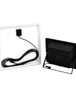 LED Προβολέας με Φ/Β Πανελ 20W Μαύρος V-TAC IP65 10000mAh DC 6.4V 120° 1650lm Φυσικό Λευκό 4000K – 8575