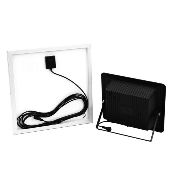 LED Προβολέας με Φ/Β Πανελ 20W Μαύρος V-TAC IP65 10000mAh DC 6.4V 120° 1650lm Φυσικό Λευκό 4000K – 8575