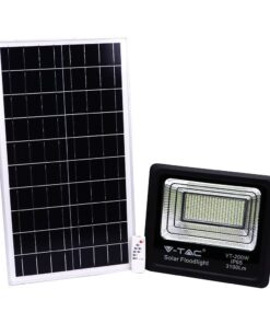 LED Προβολέας με Φ/Β Πανελ 40W Μαύρος V-TAC IP65 20000mAh DC 10V 120° 3100lm Φυσικό Λευκό 4000K – 8577