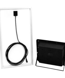 LED Προβολέας με Φ/Β Πανελ 40W Μαύρος V-TAC IP65 20000mAh DC 10V 120° 3100lm Φυσικό Λευκό 4000K – 8577